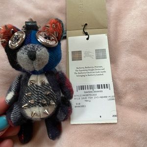 Burberry cashmere bear keychain